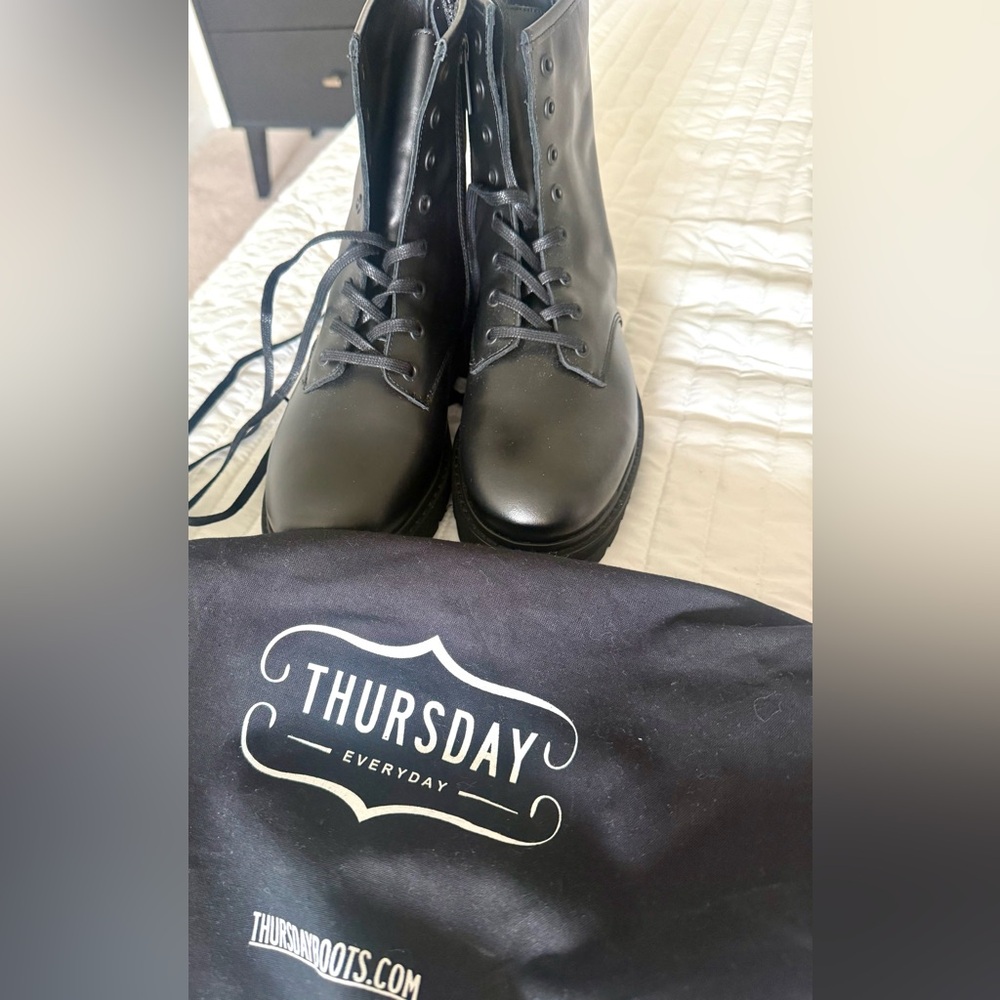 Thursday Boot Company Black Leather Boots